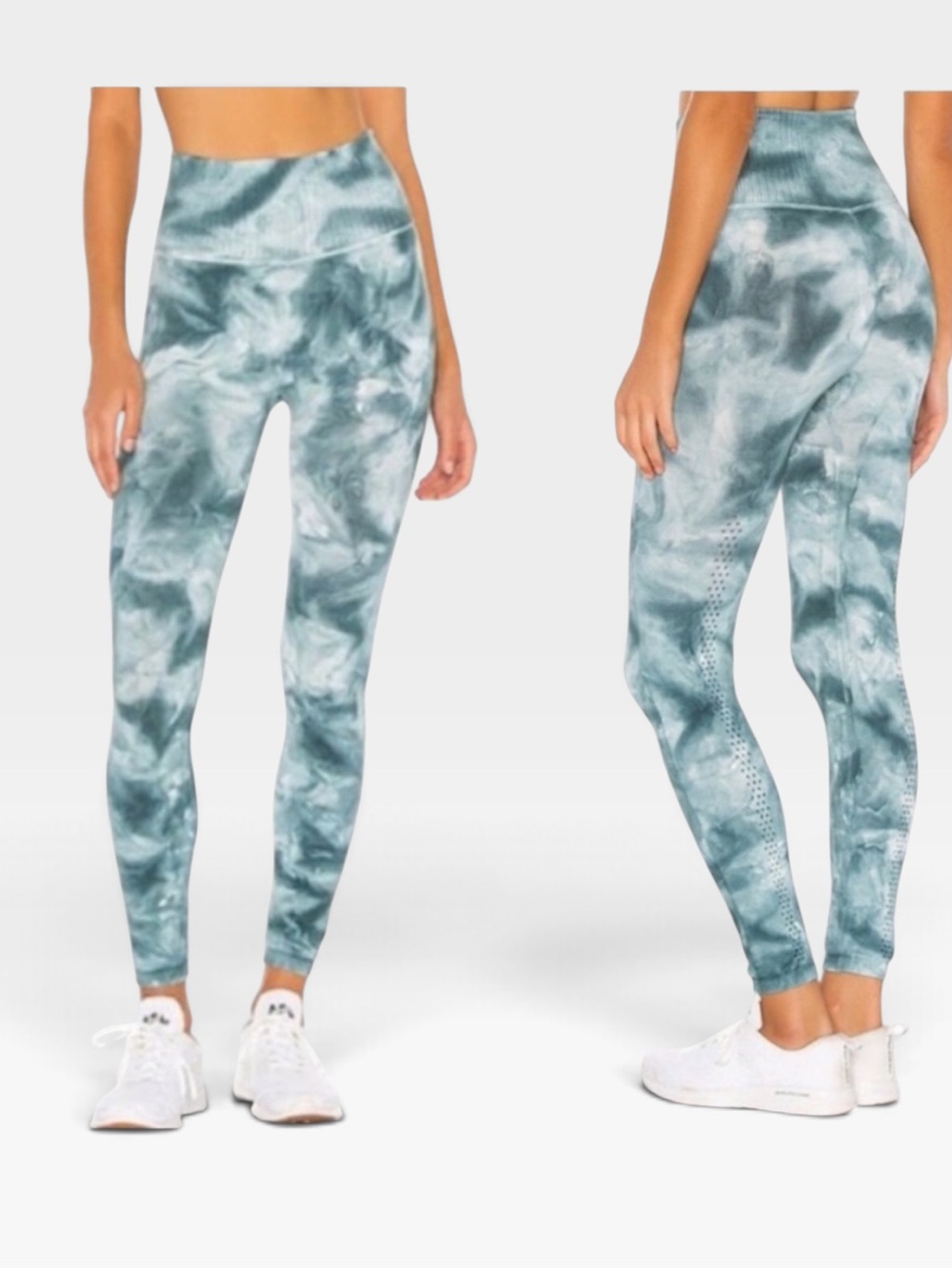 Free people movement Tie-Dye Leggings — Blue-Green small